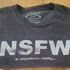 Grunt Style Black NSFW Men's Shirt